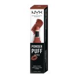 NYX Professional Makeup Powder Puff Lippie Rtěnka pro ženy 12 ml Odstín 13 Teacher´s Pet