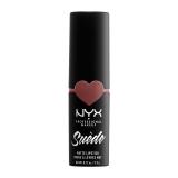 NYX Professional Makeup Suède Matte Lipstick Rtěnka pro ženy 3,5 g Odstín 05 Brunch Me