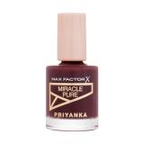 Max Factor Priyanka Miracle Pure Lak na nehty pro ženy 12 ml Odstín 380 Bold Rosewood