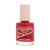 Max Factor Priyanka Miracle Pure Lak na nehty pro ženy 12 ml Odstín 360 Daring Cherry