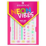 Essence Neon Vibes Nail Art Sticker Manikúra pro ženy 1 ks