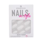 Essence Nails In Style Umělé nehty pro ženy 12 ks Odstín 15 Keep It Basic