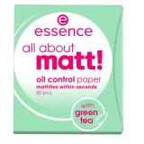 Essence All About Matt! Oil Control Paper Make-up pro ženy 50 ks