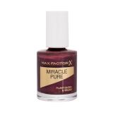 Max Factor Miracle Pure Lak na nehty pro ženy 12 ml Odstín 373 Regal Garnet