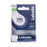 Labello Men Active 24h Moisture Lip Balm SPF15 Balzám na rty pro muže 4,8 g