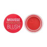 Makeup Revolution London Mousse Blush Tvářenka pro ženy 6 g Odstín Grapefruit Coral
