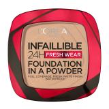 L'Oréal Paris Infaillible 24H Fresh Wear Foundation In A Powder Make-up pro ženy 9 g Odstín 130 True Beige