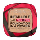 L'Oréal Paris Infaillible 24H Fresh Wear Foundation In A Powder Make-up pro ženy 9 g Odstín 140 Golden Beige