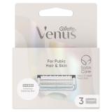 Gillette Venus Satin Care For Pubic Hair & Skin Náhradní břit pro ženy Set