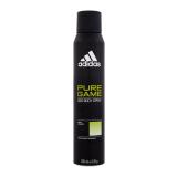 Adidas Pure Game Deo Body Spray 48H Deodorant pro muže 200 ml poškozený flakon