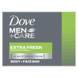 Dove Men + Care Extra Fresh Body + Face Bar Tuhé mýdlo pro muže 90 g