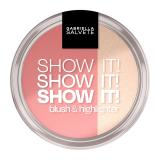 Gabriella Salvete Show It! Blush & Highlighter Tvářenka pro ženy 9 g Odstín 01