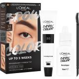 L'Oréal Paris Brow Color Semi-Permanent Eyebrow Tint Barva na obočí pro ženy 1 ks Odstín 3.0 Dark Brunette
