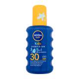 Nivea Sun Kids Protect & Care Sun Spray 5 in 1 SPF30 Opalovací přípravek na tělo pro děti 200 ml