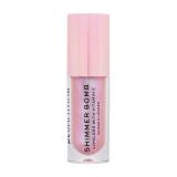 Makeup Revolution London Shimmer Bomb Lesk na rty pro ženy 4,5 ml Odstín Sparkle Pink