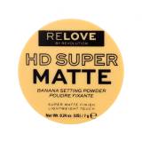 Revolution Relove HD Super Matte Banana Setting Powder Pudr pro ženy 7 g