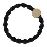 By Eloise London Letter Charms Gold Gumička na vlasy 1 ks Odstín D Black