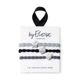 By Eloise London Set Stylish Silver Gumička na vlasy pro ženy 1 ks