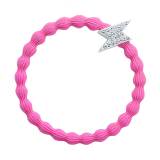 By Eloise London Silver Bling Diamanté Bolt Gumička na vlasy pro ženy 1 ks Odstín Neon Pink