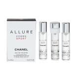 Chanel Allure Homme Sport 3x20 ml Toaletní voda pro muže Náplň 20 ml