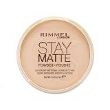 Rimmel London Stay Matte Pudr pro ženy 14 g Odstín 005 Silky Beige