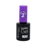Rimmel London Super Gel Top Coat Lak na nehty pro ženy 12 ml