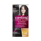 L'Oréal Paris Casting Creme Gloss Barva na vlasy pro ženy 48 ml Odstín 200 Ebony Black
