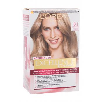 L´Oréal Paris Excellence Creme Triple Protection Barva na vlasy pro ženy 48 ml Odstín 8,1 Natural Ash Blonde