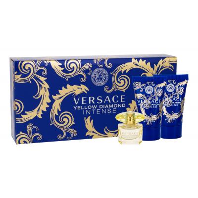 Versace Yellow Diamond Intense Dárková kazeta parfémovaná voda 5 ml + sprchový gel 25 ml + tělové mléko 25 ml