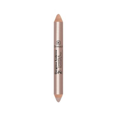 Dermacol Gorgeous Eyebrow 2in1 Rozjasňovač pro ženy 1 g