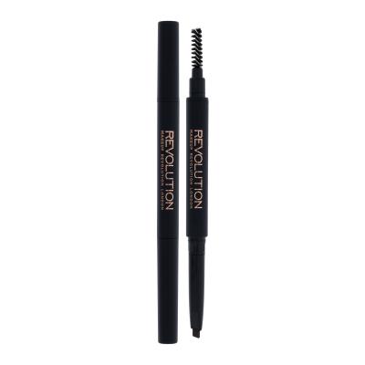 Makeup Revolution London Duo Brow Definer Tužka na obočí pro ženy 0,15 g Odstín Brown