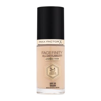 Max Factor Facefinity All Day Flawless SPF20 Make-up pro ženy 30 ml Odstín W33 Crystal Beige