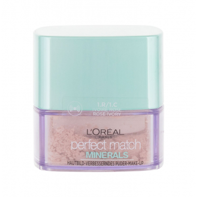 L'Oréal Paris Perfect Match Minerals Make-up pro ženy 10 g Odstín 1.R/1.C Rose Ivory