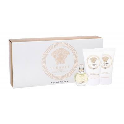 Versace Eros Pour Femme Dárková kazeta toaletní voda 5 ml + sprchový gel 25 ml + tělové mléko 25 ml