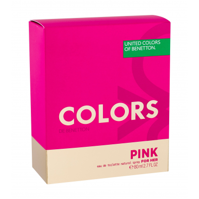 Benetton Colors de Benetton Pink Toaletní voda pro ženy 80 ml