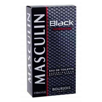 BOURJOIS Paris Masculin Black Premium Toaletní voda pro muže 100 ml