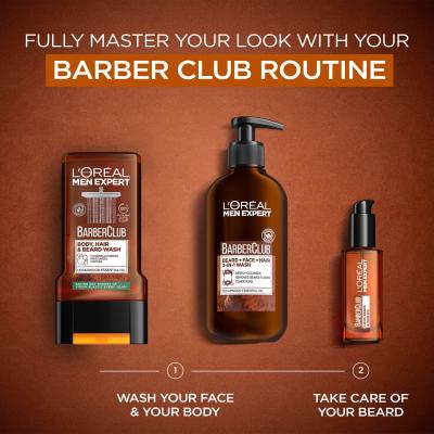L&#039;Oréal Paris Men Expert Barber Club Long Beard &amp; Skin Oil Olej na vousy pro muže 30 ml