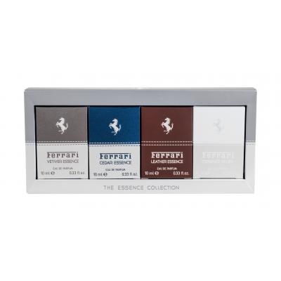 Ferrari Mini Set 1 Dárková kazeta edp Vetiver Essence 10 ml + edp Cedar Essence 10 ml + edp Leather Essence 10 ml + edp Essence Musk 10 ml