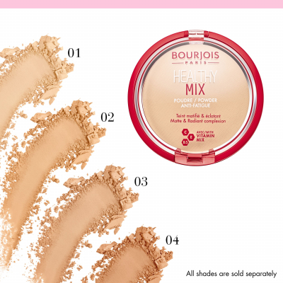 BOURJOIS Paris Healthy Mix Anti-Fatigue Pudr pro ženy 11 g Odstín 01 Vanilla