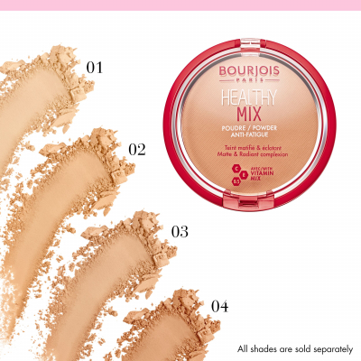 BOURJOIS Paris Healthy Mix Anti-Fatigue Pudr pro ženy 11 g Odstín 04 Light Bronze