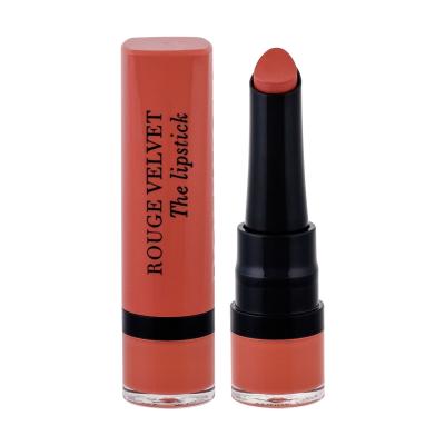 BOURJOIS Paris Rouge Velvet The Lipstick Rtěnka pro ženy 2,4 g Odstín 15 Peach Tatin