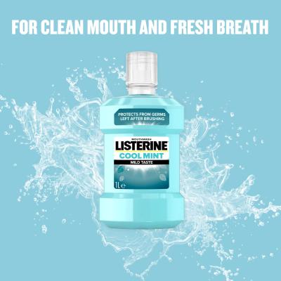 Listerine Cool Mint Mild Taste Mouthwash Ústní voda 1000 ml