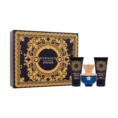 Versace Pour Femme Dylan Blue Dárková kazeta parfémovaná voda 50 ml + tělové mléko 50 ml + sprchový gel 50 ml