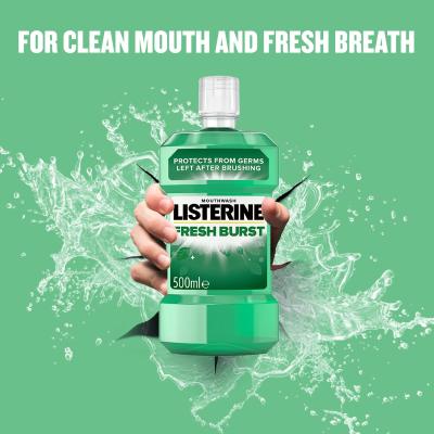 Listerine Fresh Burst Mouthwash Ústní voda 500 ml