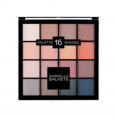 Gabriella Salvete Palette 16 Shades Oční stín pro ženy 20,8 g Odstín 01 Gold