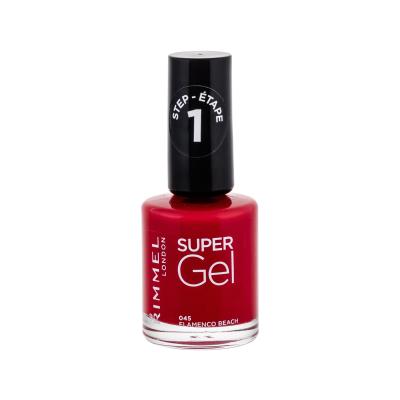 Rimmel London Super Gel STEP1 Lak na nehty pro ženy 12 ml Odstín 045 Flamenco Beach