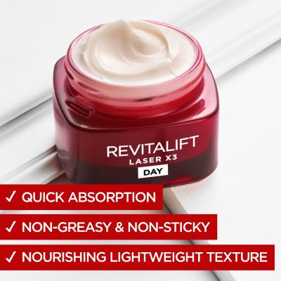 L&#039;Oréal Paris Revitalift Laser X3 Day Cream Denní pleťový krém pro ženy 50 ml