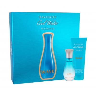 Davidoff Cool Water Wave Woman Dárková kazeta toaletní voda 30 ml + tělové mléko 75 ml