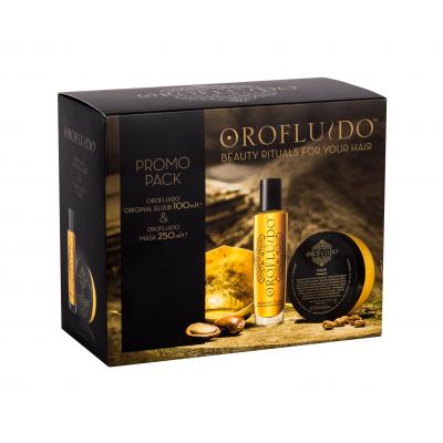 Orofluido Original Elixir Dárková kazeta tekuté zlato Elixir 100 ml + maska na vlasy 250 ml