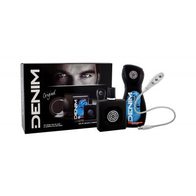 Denim Original Dárková kazeta toaletní voda 100 ml + sprchový gel 250 ml + USB Led žárovka